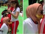 Kocak, Viral Emak-emak Lomba Makan Pisang Mirip Adegan Seks “Blowjob”