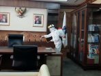 Gedung Kantor Walikota Disemprot 1.500 Liter Cairan Disinfektan