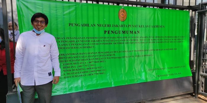 61 Pegawai Reaktif Covid-19, PN Jakpus di Lockdown Hingga 16 Oktober