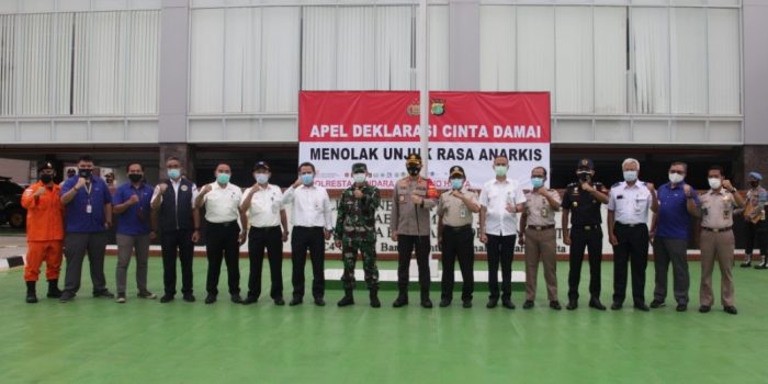 Polresta Bandara Soekarno-Hatta Gelar Apel Deklarasi Cinta Damai