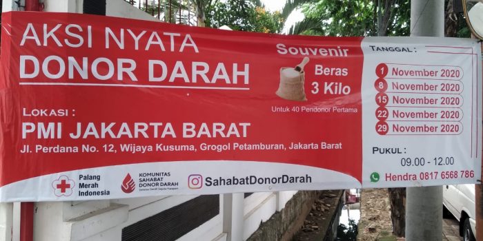 Ingin Dapat Souvenir dan Beras 3 Kg, Yukk Donor Darah di PMI Jakbar