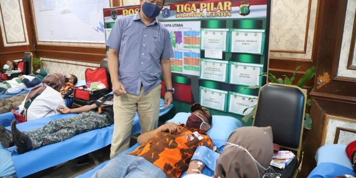 300 Anggota PP Jakut, Rayakan HUT PP dan Hari Sumpah Pemuda dengan Donor Darah