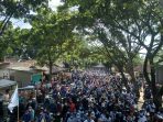 Tuntut Kenaikan UMK 2021, Belasan Ribu Buruh di Cianjur Unjuk Rasa