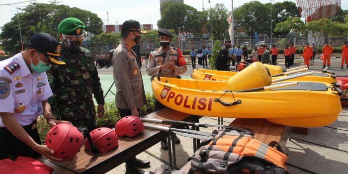 Polresta Bandara Soekarno-Hatta Gelar Apel Antisipasi Bencana Banjir
