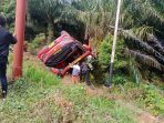 Bus Pengangkut Puluhan Anggota Brimob Terguling di Jambi