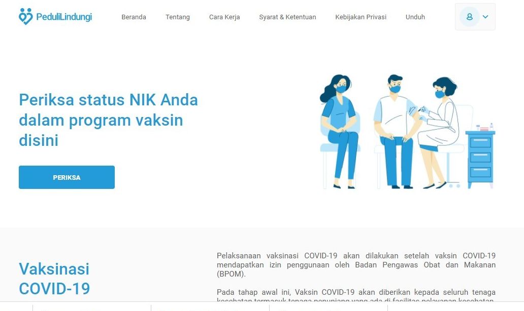 Cara Cek Status Penerima Vaksin Tahap Pertama 1 3219247657