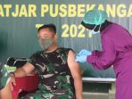 Sebanyak 1.661 Anggota TNI di Pusbekangad, Disuntik Vaksin Covid-19