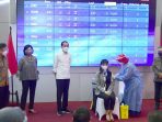 Jokowi Tinjau Vaksinasi Massal untuk Pelaku Perbankan dan Pasar Modal