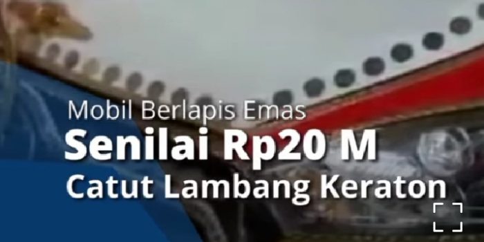 Viral, Video Mobil Berlapis Emas Senilai 20 M