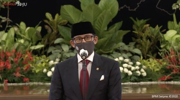 menteri pariwisata dan ekonomi kreatif menparekraf sandiaga uno tangkapan layar youtube sekretariat presiden 4 169