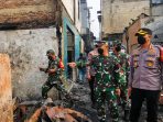 Kapolres Metro Jakbar dan Dandim 0503 JB Beri Bantuan dan Trauma Healing Korban Kebakaran di Taman Sari