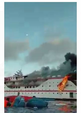 Kronologi Kapal KM Karya Indah Terbakar Hingga Penumpang Terapung Selama 2 Jam 1 km