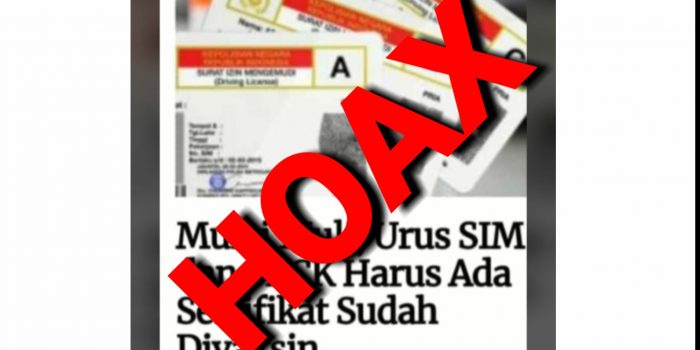 Syarat Pembuatan SIM dan SKCK Harus Vaksin [HOAX]