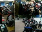 Simling Depan BCA Kelapa Dua Jalan Arteri Timbulkan Kerumunan, Warga : Kami Sudah Tegur Dari Minggu Lalu