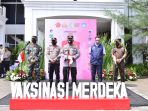 Kapolri Luncurkan Gerakan Vaksinasi Merdeka untuk Capai Target di Hari Kemerdekaan
