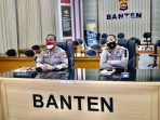 Polda Banten Hadiri Zoom Meeting Rakor Evaluasi Pembukaan Sektor Pendidikan