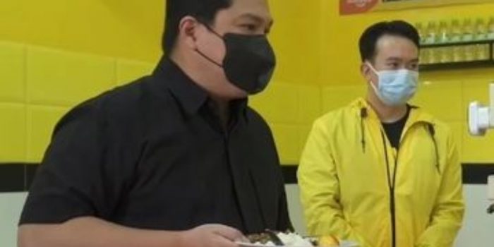 Erick Thohir Bagikan Tips Makan 20 Menit di Warteg