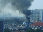 Kebakaran di Gardu PLN Kebon Jeruk Jakbar