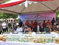 Pangdam I/BB Hadiri Pemusnahan Narkoba Senilai Rp 203 Miliar