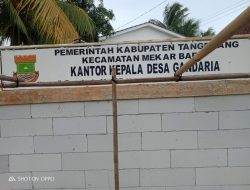 Tak Dipasang Papan Proyek, Pengerjaan Pemagaran Kantor Desa Gandaria Seperti Proyek Siluman