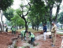 Pemkot Jakbar Manfaatkan Taman Kota Jadi Tempat Penampung Air Banjir
