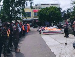 Latihan Bersama Siaga Penanganan Banjir, Polsek Cengkareng Ajak Warga Ikut Serta