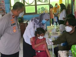 Polresta Bandara Soetta Adakan Vaksinasi Anak di SDN Rawa Rengas Kosambi