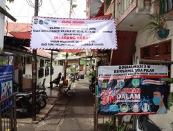 Sunyi dan Sepi di  RW 02 Krukut Jakarta Barat Saat Micro Lockdown