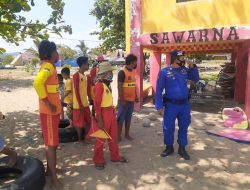 Pastikan Aman, Polda Banten Lakukan Patroli di Pantai Sawarna