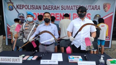 Polisi Bekuk 9 Anggota Geng Motor Yang Diduga Menyerang Pemukiman Warga