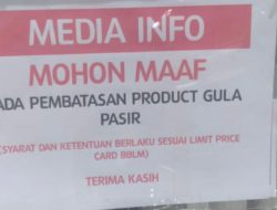 Kacau! Pembelian Gula Pasir di Swalayan Jakarta Barat Dibatasi