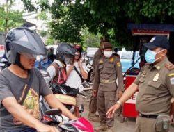 Terjaring Tibmask di Jalan Palapa, Puluhan Pelanggar Diberi Masker