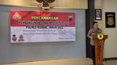 Canangkan Zona Integritas, Polres Kendal Harus Siap Meningkatkan Pelayanan Publik