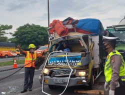 Laka di KM 68 Tol Serang, Ditlantas Polda Banten Olah TKP