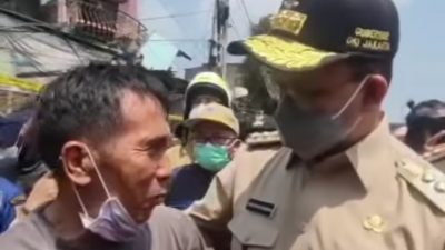 Anies Kunjungi Pasar Gembrong Usai Kebakaran Hebat, ini Janji Anies ke Pedagang