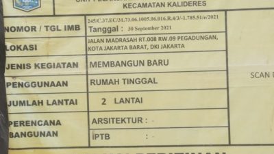 Oknum Pejabat Jadi Bekingan Bangunan Liar, CITATA Kalideres Pun Dinilai Buruk, Walkot Jakbar Ada Solusi?