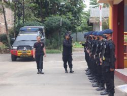Satbrimob Polda Banten Lakukan Gladi Rangkaian Upacara Sertijab Dansat