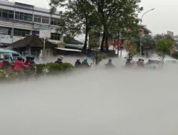 Sebanyak Dua Ton Liquit Co2 Bocor Penuhi Ruas Jalan di Cimone Tangerang