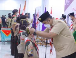 Pelantikan Pramuka Garuda digelar di Lippo Mall Kembangan, Kwarcab Jakbar Fokus Terapkan Urban Scouting