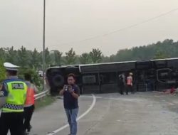 Kecelakaan Bus Terbalik di Tol Cipali, 12 Penumpang Meninggal Dunia