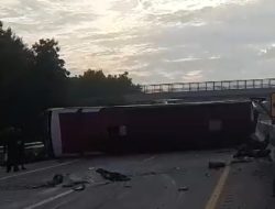 Bus Rombongan Partai Hanura Alami Kecelakaan di Tol KM 55 Solo-Ngawi, Berikut Data Belasan Korban