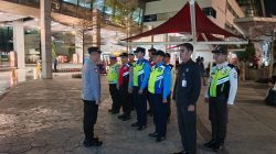 Pengamanan Nobar Timnas Indonesia vs Uzbekistan di Smile Center Terminal 3