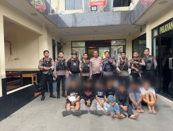 Abaikan Himbauan, Tujuh Pemuda Konvoi Sambil Bawa Sajam Di Tangkap