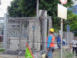 Tower BTS Telkom Roboh, Polisi Alihkan Arus Lalu Lintas