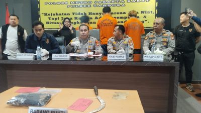 Polsek Tambora Ringkus Tiga Pelaku Curas Besenjata Tajam