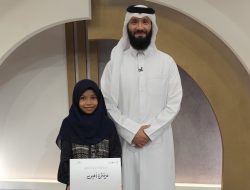 Izzah Qurrata’ain Mubarak, Anak Berusia 10 Tahun Asal Maluku Utara Raih Juara Satu Lomba MTQ Tingkat Internasional di Qatar