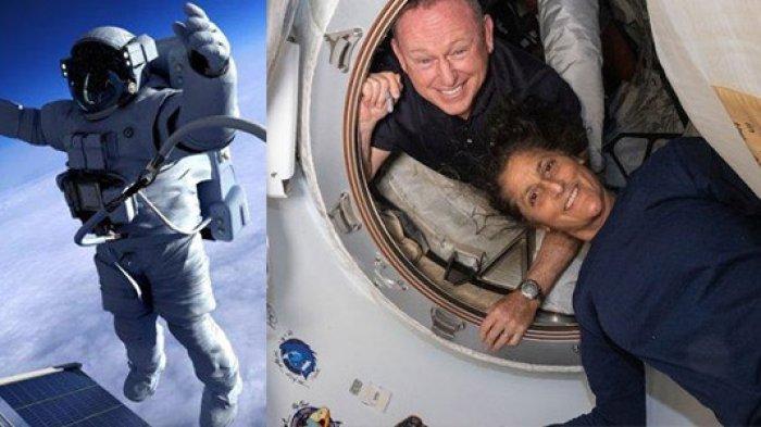 Astronot Uji Penerbangan Kru Boeing NASA dari atas Butch Wilmore dan Suni Williams