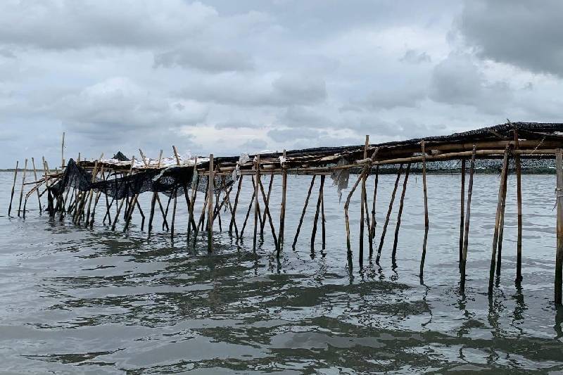 Penampakan Pagar Laut Sepanjang 30km
