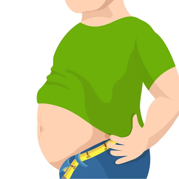 depositphotos 115448890 stock illustration abdomen fat overweight man with