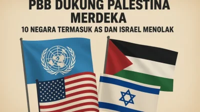 142 Negara PBB Setuju Palestina Merdeka, Israel dan Sembilan Negara Lain Menolak